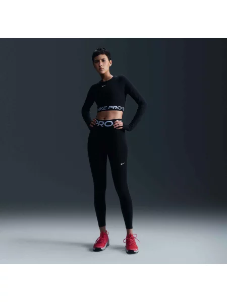 Легінси для тренувань Nike Pro Sculpt black/white білі
