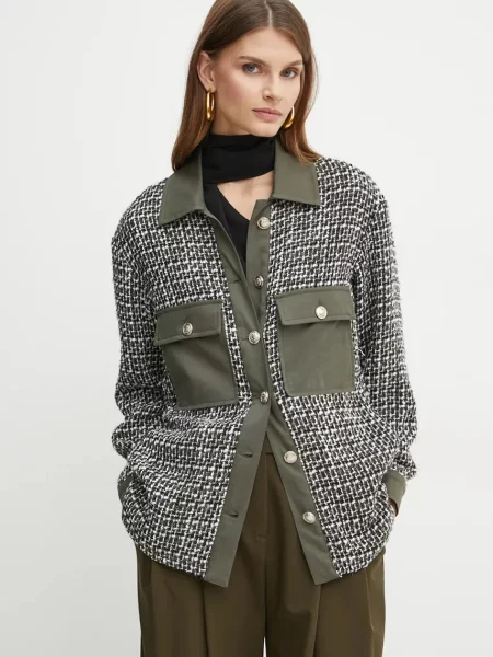 Яке тип риза с вълна Liu Jo преходен модел зелено