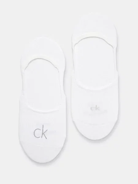 Чорапи Calvin Klein 2 чифта бяло