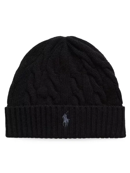 Шапка Polo Ralph Lauren чорна