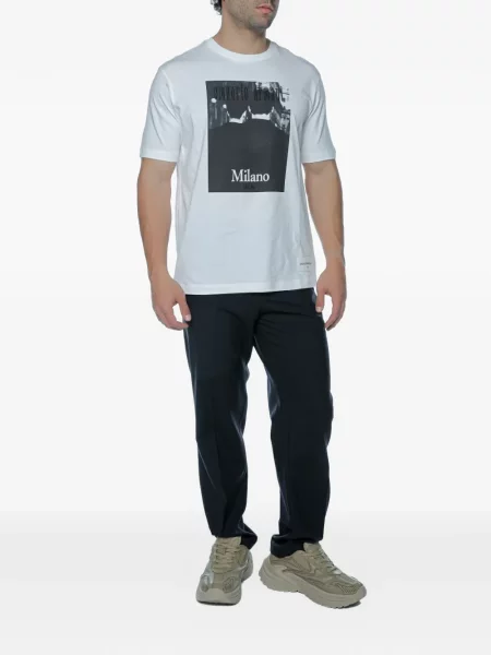 Μπλούζα Emporio Armani με σχέδιο λευκό