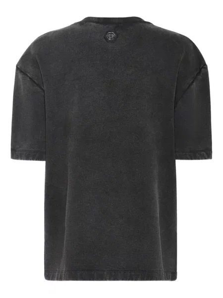 Tricou Philipp Plein cu imagine negru