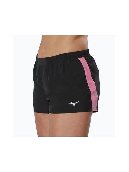 Шорти для бігу Mizuno Aero black/wild orchid чорні