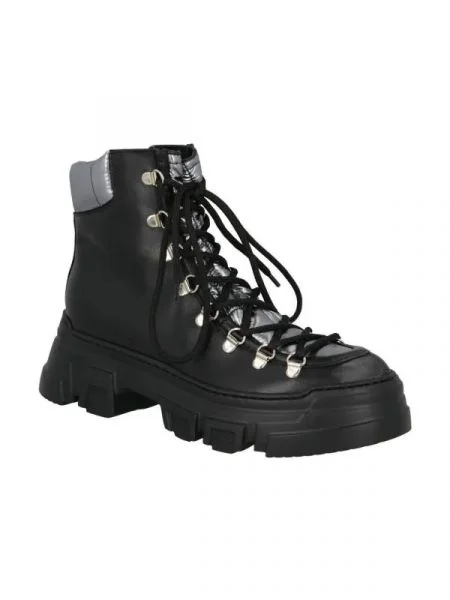 Pollini De piele botine negru