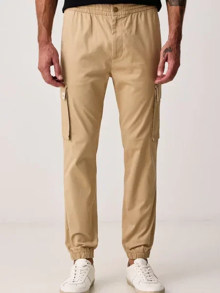 Calvin Klein Jeans pantaloni cargo pentru bărbați din cu bej