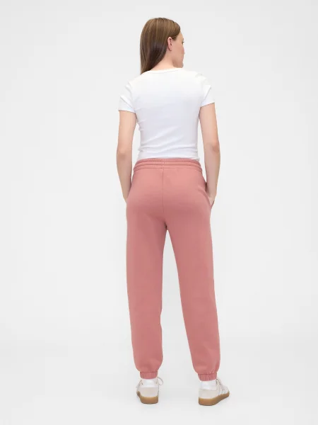 Pantaloni sport Gap cu autograf roz