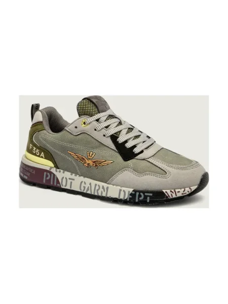 Férfi cipő Aeronautica Militare multicolor grey/green. Méret: 42 EU szürke