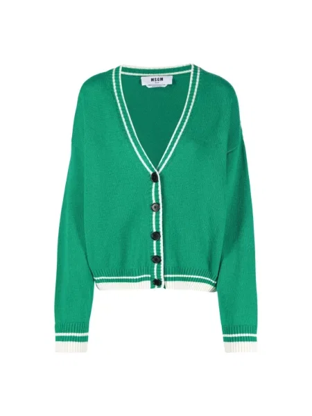 Kardigan Msgm z kaszmiru zielony