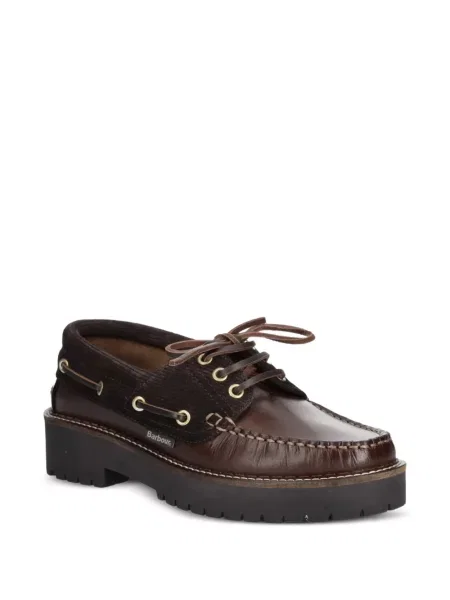 Top Barbour din piele maro