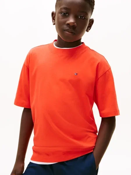 Tommy Hilfiger tričko oranžové