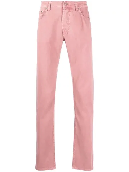 Дънки straight leg Jacob Cohën розово
