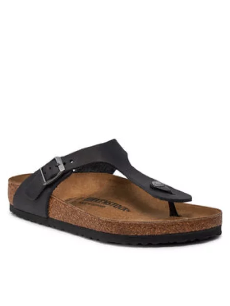 BIRKENSTOCK Šlepetės per pirštą Gizeh' juoda
