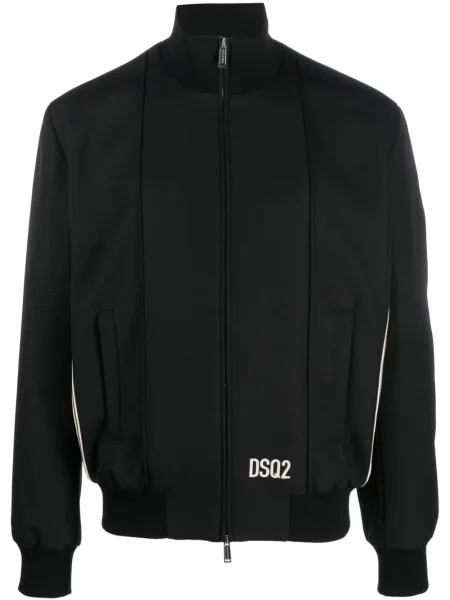 Geacă bomber Dsquared2 cu broderie negru