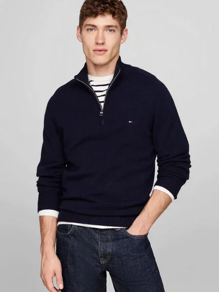 Вовняний светр Tommy Hilfiger синій
