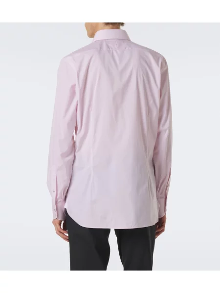 Cămașă Tom Ford din poplin roz