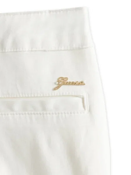Guess Szövet nadrág Bootcut Fit fehér