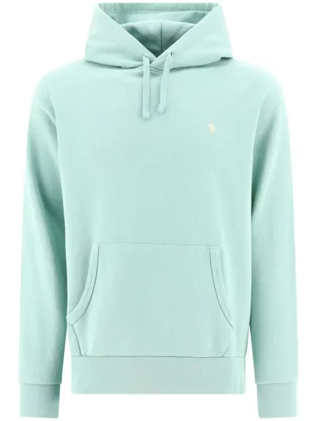 Hanorac cu glugă Polo Ralph Lauren din fleece albastru