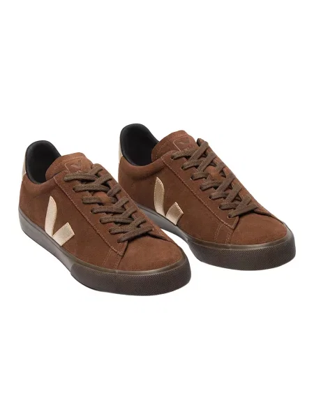 Sneakersy Veja skórzane brązowe