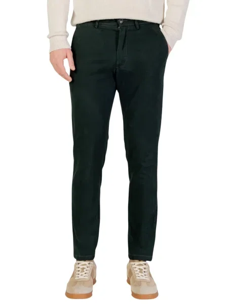 Hlače chino Borghese zelena