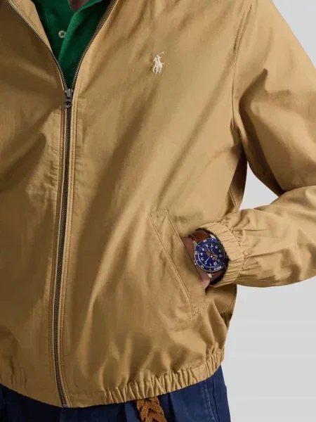 Kurtka blouson z czystej bawełny w kroju regular fit Polo Ralph Lauren brązowa