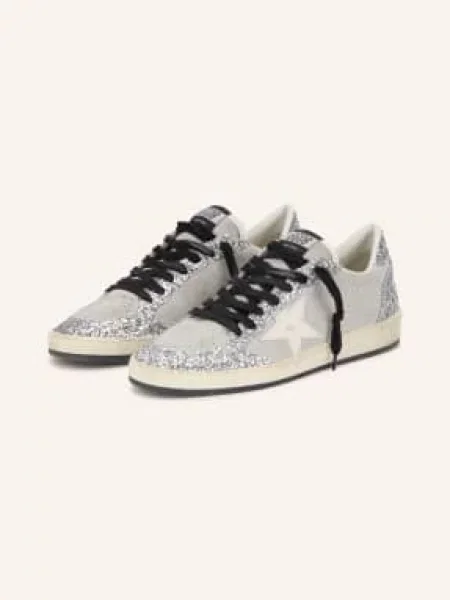 Golden Goose Sneakersy Ball Star černošedá / stříbrná bílá