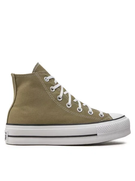 Converse Plátěnky Chuck Taylor All Star Lift Khaki bílé