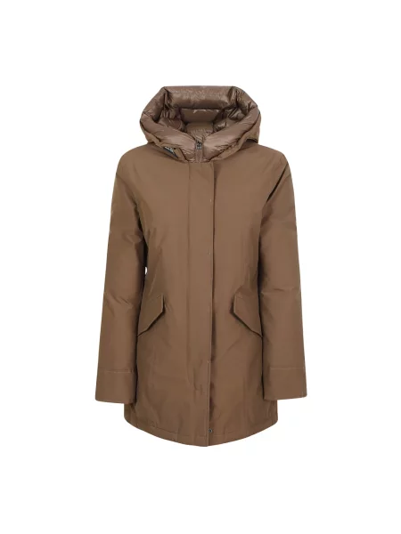 Parka Woolrich brązowa