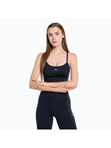 Olcsóbban. Tommy Hilfiger Essentials Low Int fitness melltartó. Méret: XS kék