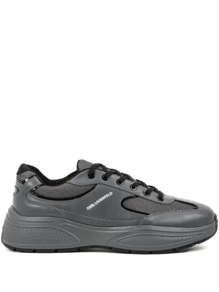 Sneakerși Karl Lagerfeld plasă chunky gri