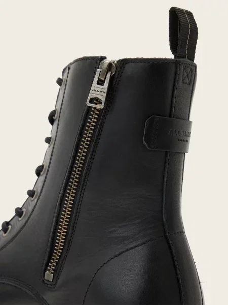 AllSaints Bocanci cu șireturi SKIFF' negru