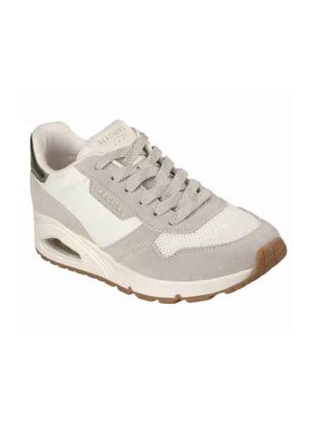 Sneakersy Skechers skórzane beżowe