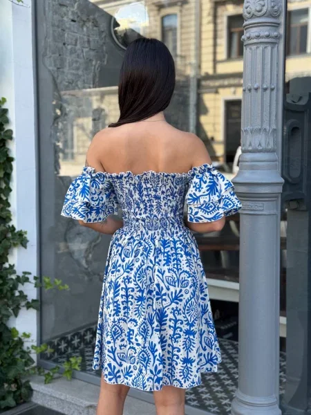 Платье мини Uaclothes голубое