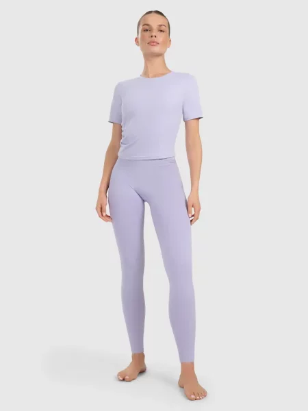 4F legginsy z detalem na pasie i wykończeniem szybkoschnącym L niebieskie