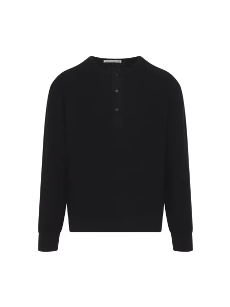 Sweter Studio Nicholson wełniany czarny