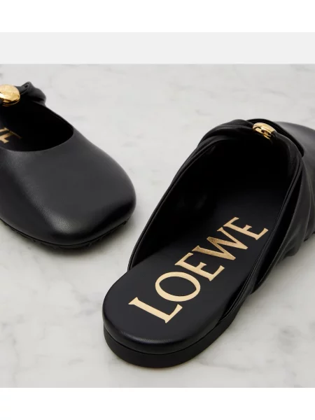 Papuci tip mules Loewe din piele negru