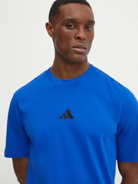 Adidas Póló Essentials Small Logo Regular Fit kék