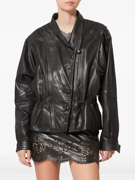 Geanta de piele Isabel Marant negru