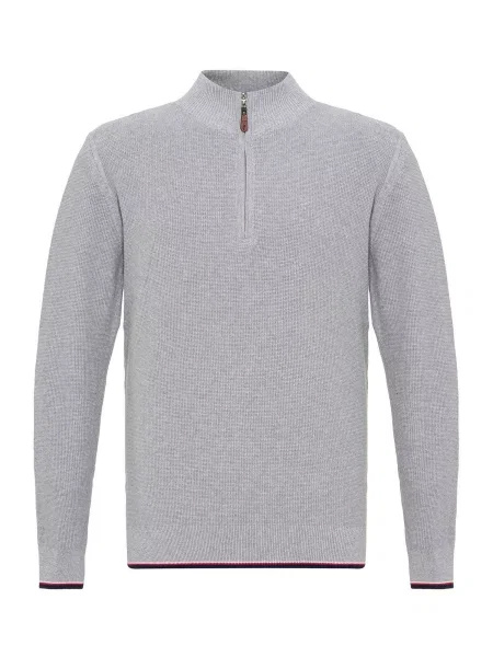 Jacey Quinn Pulover Faber pegasto siva / rdeča črna