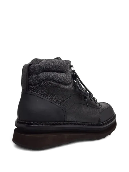 Kožne trekking gležnjače Barrett s vezicama crna