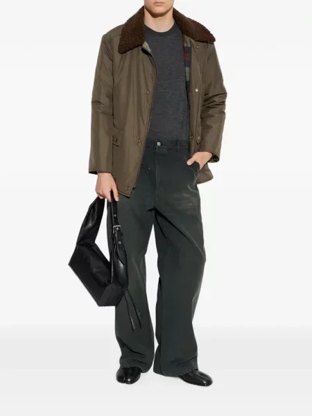 Lung tricou Maison Margiela zdrențuiți gri
