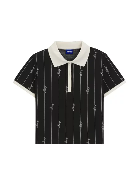 Decupat tricou Hugo Blue alb