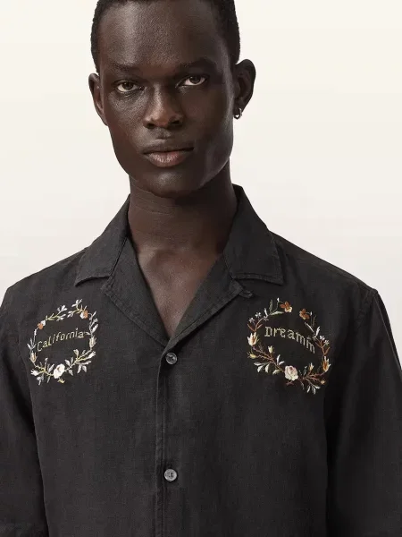 Льняная рубашка Allsaints