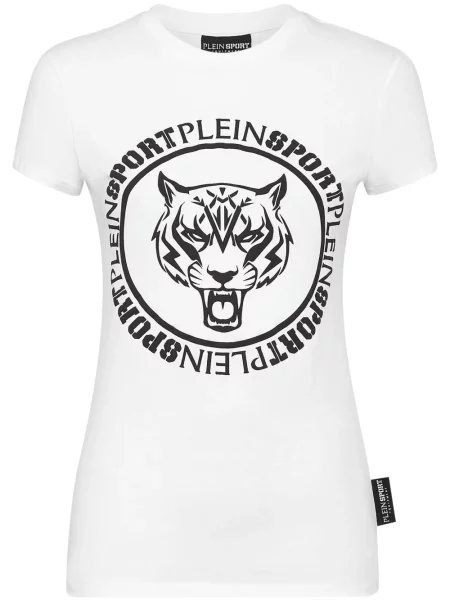 Tricou Plein Sport cu imagine alb