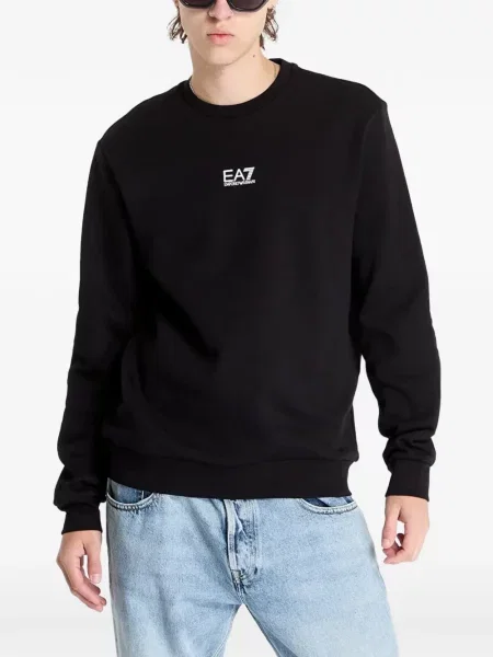 Pulover Ea7 Emporio Armani cu imagine negru