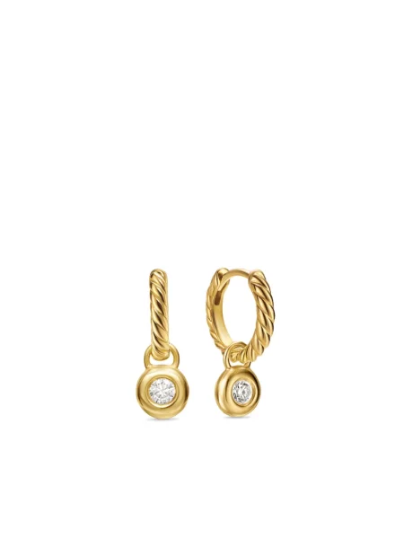 Diamant cercei David Yurman galben