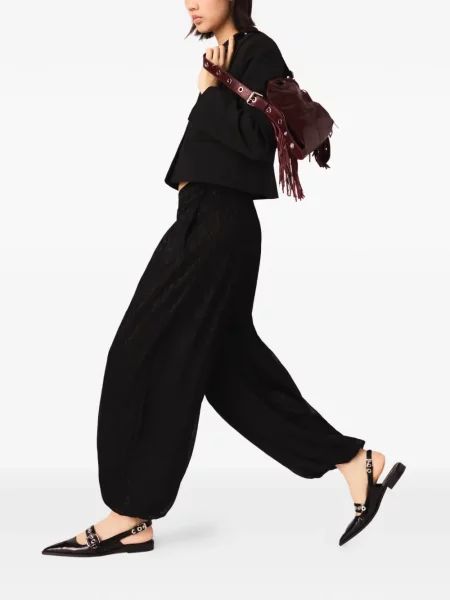 Pantaloni cu picior drept Maje negru