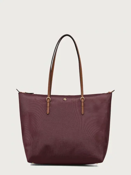 Geantă shopper Lauren Ralph Lauren roșu