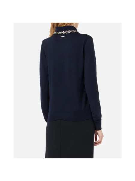 Sweter Iceberg wełniany niebieski