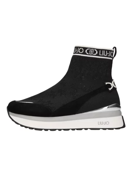 Sneakersy Liu Jo wsuwane skórzane czarne