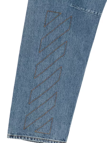 Blugi Off-white alb